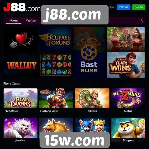 Opcões de jogos disponíveis no j88.com